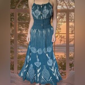 chinese dress ladies Tailored Navy Linen Shift Dress main image 1